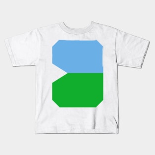 Harmony in Motion: Celebrating Djibouti's Flag Design Kids T-Shirt